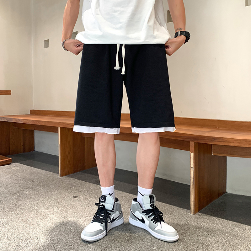 Pantalones deportivos de color sólido de verano tendencia de hombre pantalones casuales sueltos pantalones de algodón transpirables de alta calidad image 6