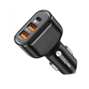 PD 30W PD+QC3.0 İkili USB 60W Avtomobil Şarj Cihazı