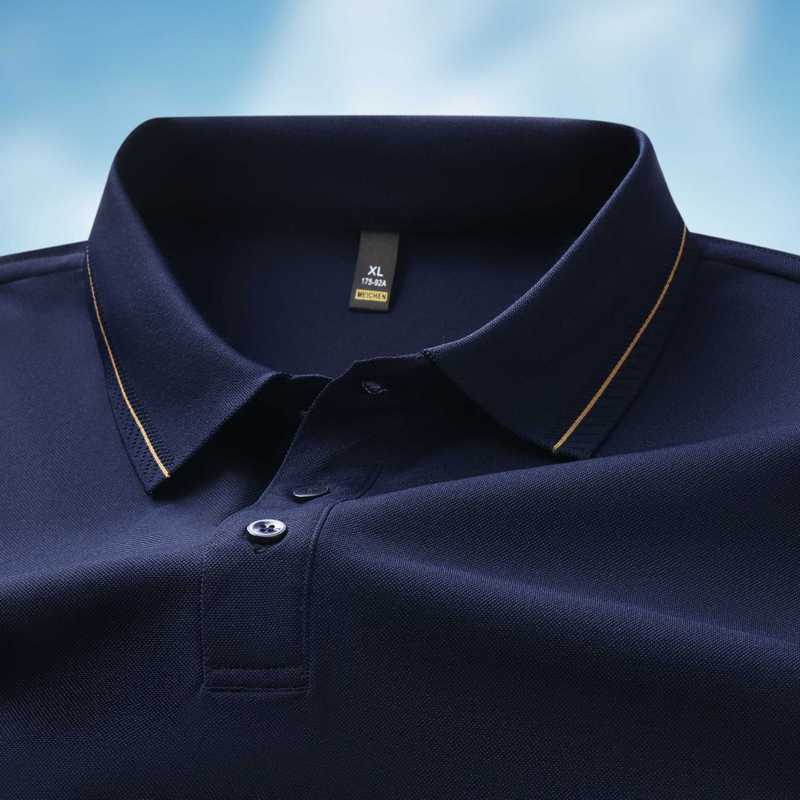 高級感ビジネスカジュアルpoloシャツカスタム200gポリエステルアンモニア作業服快適襟付き通気性純色半袖|undefined