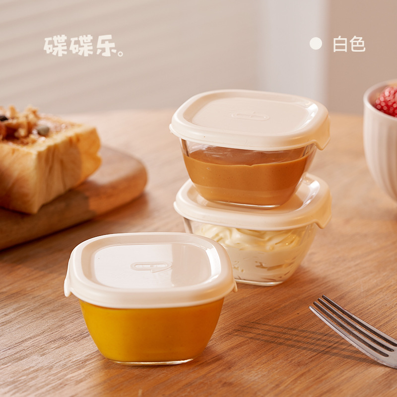 Diyile ガラス密封瓶キッチン鍋ソース調味料瓶ミニポータブル保存瓶サラダボウルピクルス瓶|undefined
