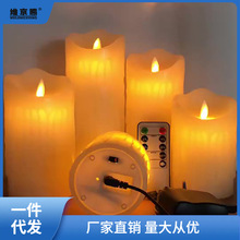 灯充电式电子布置遥控表白求婚浪漫生日求爱浪漫蜡烛充电Led蜡烛