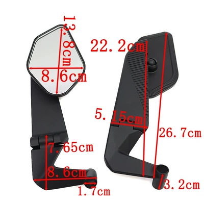 New Folding Motorcycle Rearview Car mirror