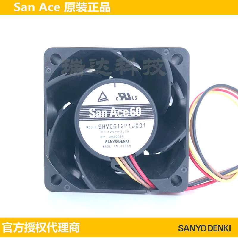 Sanyo 9Ga1212P4G001 Four-Wire Temperature-Controlled Cooling Fan with High Speed, High Static Pressure, and High Wind Pressure Sanyo 9Ga1212P4G001 Four-Wire Temperature-Controlled Cooling Fan with High Speed, High Static Pressure, and High Wind Pressure