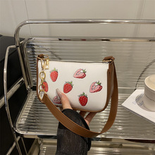 跨境时尚印花腋下女包2025新款欧美气质简约大容量通勤单肩托特包