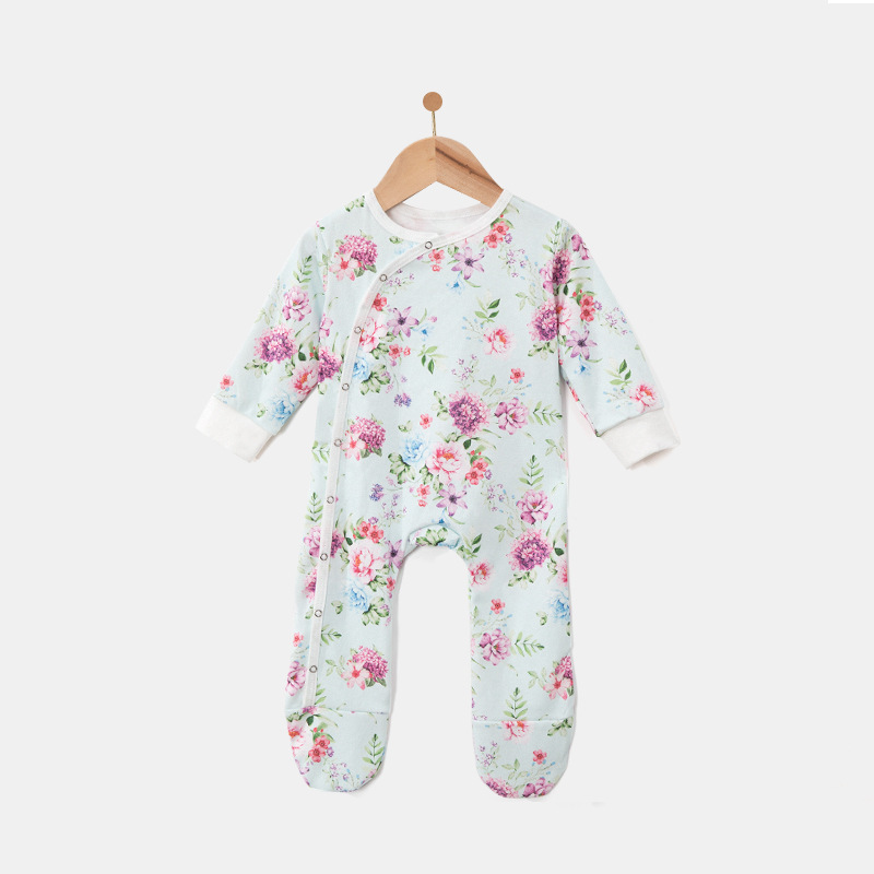 Comercio exterior, ropa de manga larga para bebés, ropa de botón de primavera y otoño, ropa de escalada de Amazon al por mayor.