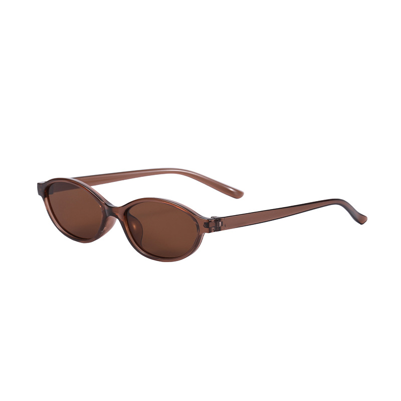 Un pequeño marco de gafas de sol oval para mujeres de alta calidad personalidad europea y americana con gafas de sol para hombres gafas de sol retro transfronterizas