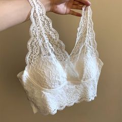 韩系氛围感~蕾丝吊带内搭小胸美背无钢圈内衣叠穿夏季薄款背心式