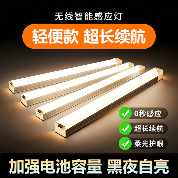 Rechargeable physiological induction self-adhesive lamp
