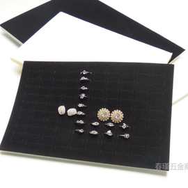 首饰盒内绒布戒指海棉垫展示耳钉收纳垫DIY平面首饰盘内插板饰品