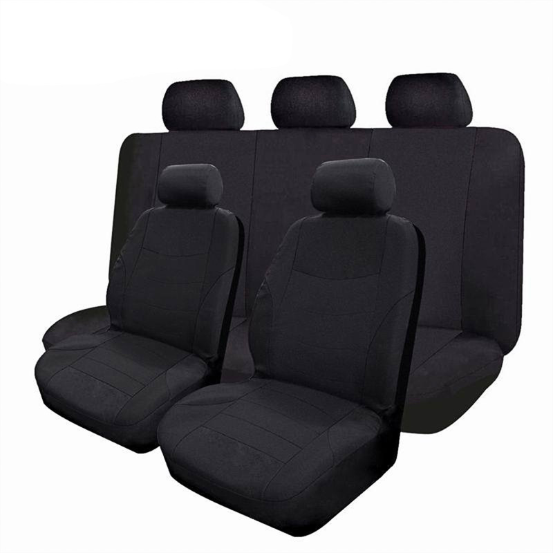 外国貿易向け新作カーシートカバー、四季通用9点セット、布製シートクッションカバー、男女兼用、伸縮性あり、売れ筋商品|undefined