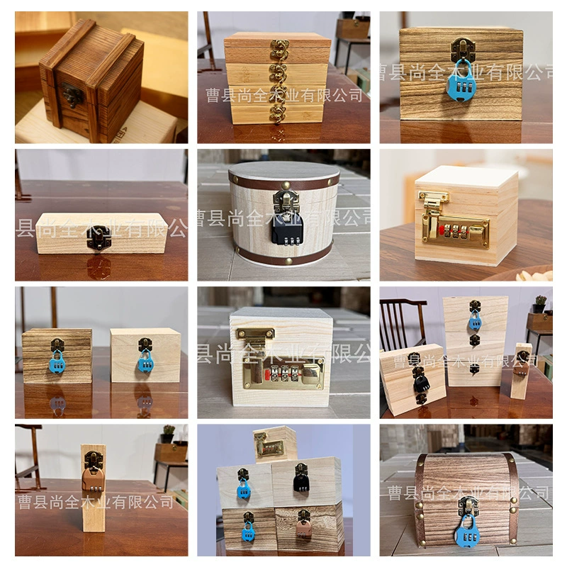 Слепая коробка новая раскладушка кодовый замок деревянная коробка деревянная коробка хранения кодовый замок