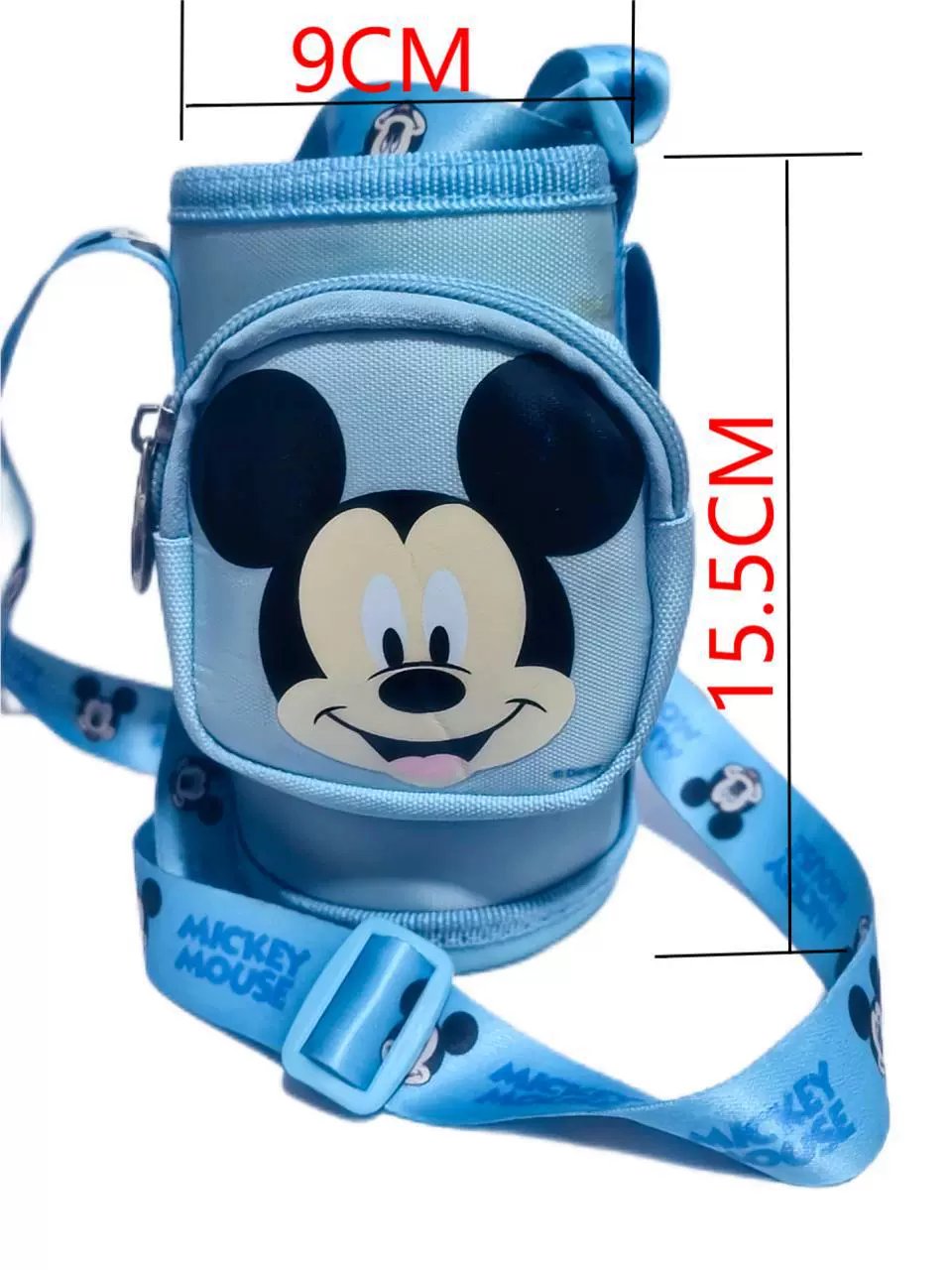 Cartoon genuine glass, children's bag strap, protective case, with embroidery