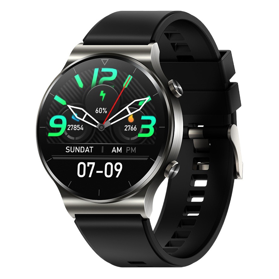 Tecnología negra reloj de salud inteligente deportes al aire libre ritmo cardíaco presión arterial oxígeno en la sangre Salud en tiempo real reloj de monitoreo del sueño