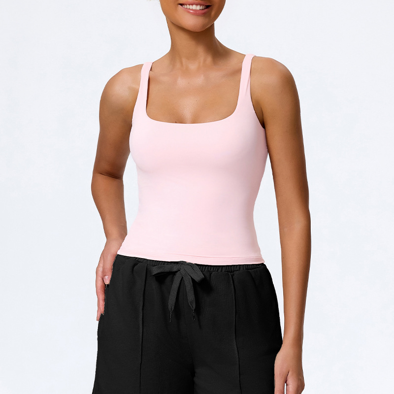 Xijia Europa y los Estados Unidos chalecos de yoga ajustados de secado rápido ropa de fitness exterior con ropa interior deportiva de espalda hermosa 307 image 10