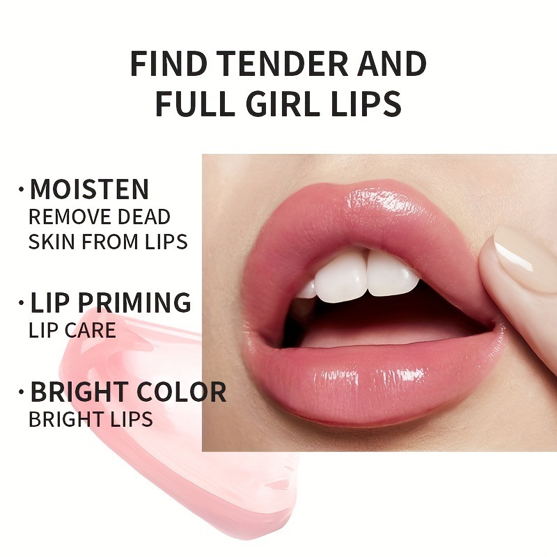 USHAS punto transfronterizo venta caliente 3 colores gelatina fresca mascarilla de labios exfoliante de labios mascarilla de labios para aclarar las líneas de los labios e hidratar
