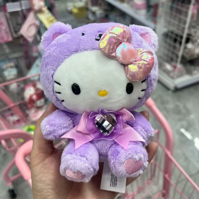 美版sanrio新款Hellokitty小挂件凯迪猫12月份毛绒玩具挂饰礼品|undefined