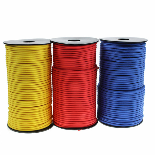 Outdoor 9-core 100-meter polypropylene paracord 550 reel 4mm rescue bundled tent rope mountaineering braided traction parachute rope