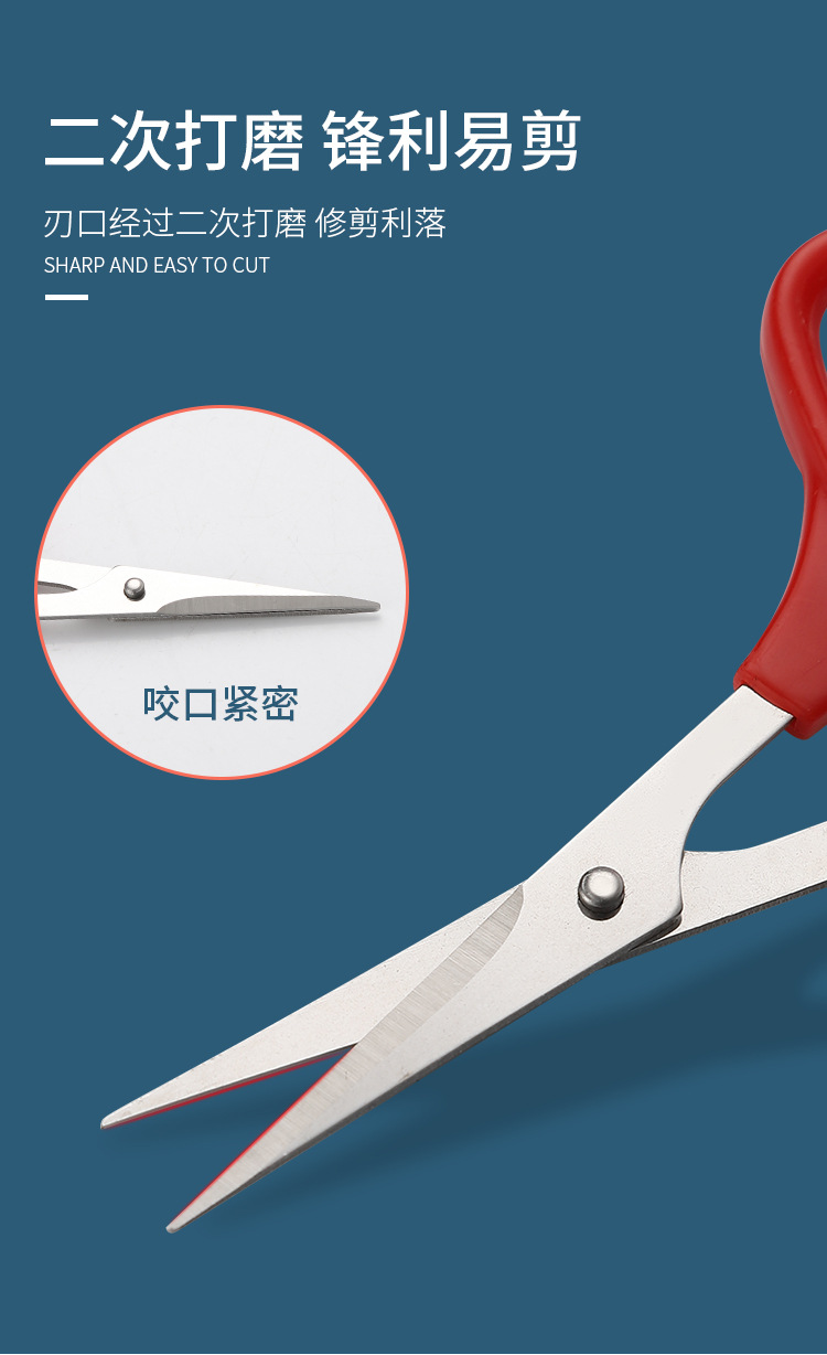 现货批发迷你小剪刀小号手工剪纸剪翘头线头剪刀尖头剪安全小剪子详情3