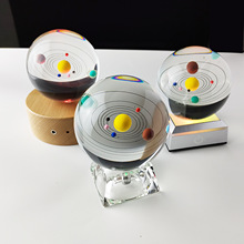 批發3D太陽系 八大行星模型 創意家居飾品擺件禮品 天體水晶球
