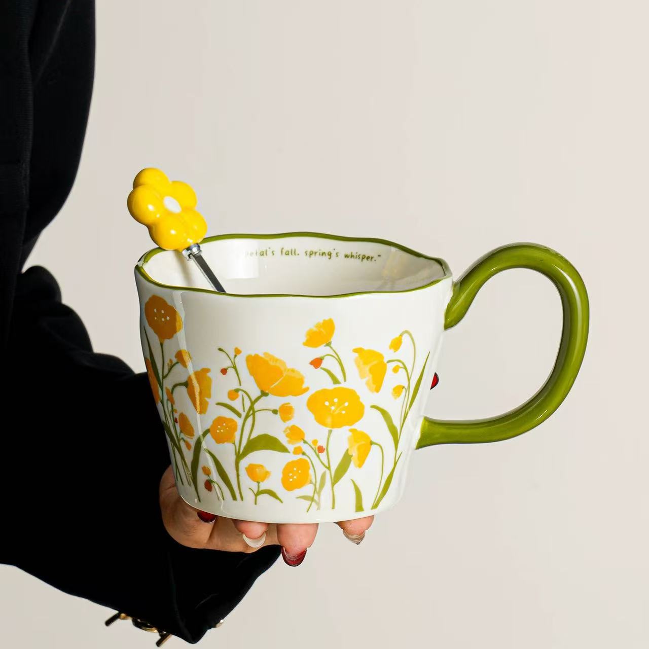 Tazas de cerámica de gran capacidad de tazas de agua de pareja de alta calidad tazas de café de oficina de mujeres tazas de té
