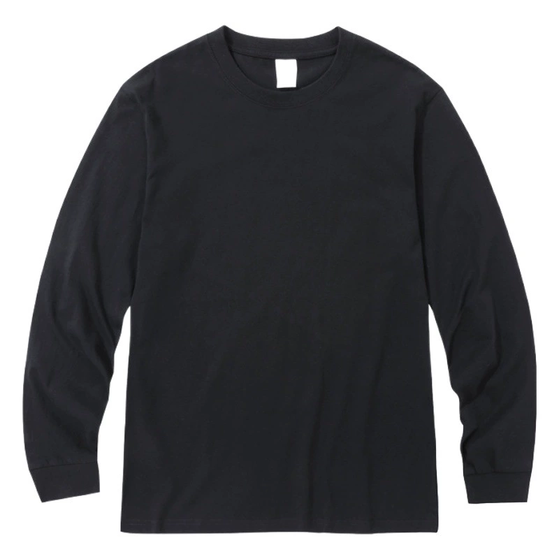 Звездный свет хлопковая футболка с длинными рукавами, осенняя 230 г, футболка с длинными рукавами, Мужская Однотонная рубашка, Базовая рубашка