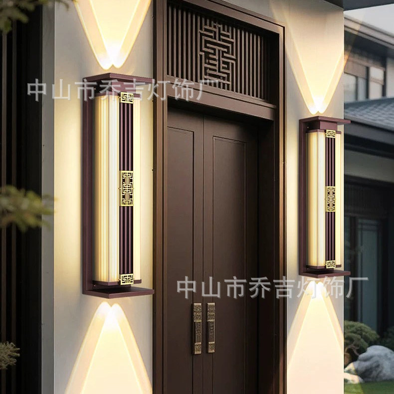 Chinese-Style Outdoor Waterproof Solar Wall Lamp for Villa Entrance Pillars, Outdoor Terrace and Courtyard Wall-Mounted Lamp Chinese-Style Outdoor Waterproof Solar Wall Lamp for Villa Entrance Pillars, Outdoor Terrace and Courtyard Wall-Mounted Lamp