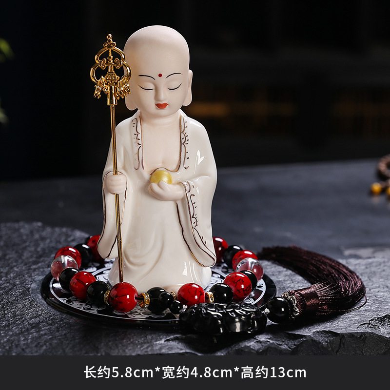 Maitreya Buddha Sitting in Meditation, Maitreya Buddha Ceramic Statue, Large Belly Buddha for Peace and Safety, Wholesale Manufacturer, Car Decoration
