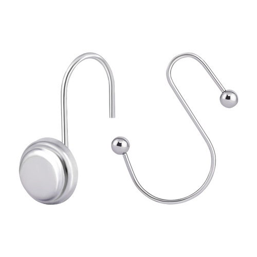 S-shaped hook large hook single hook hanging ring clothes hanging ball iron hook curtain hook stainless steel bathroom S hook