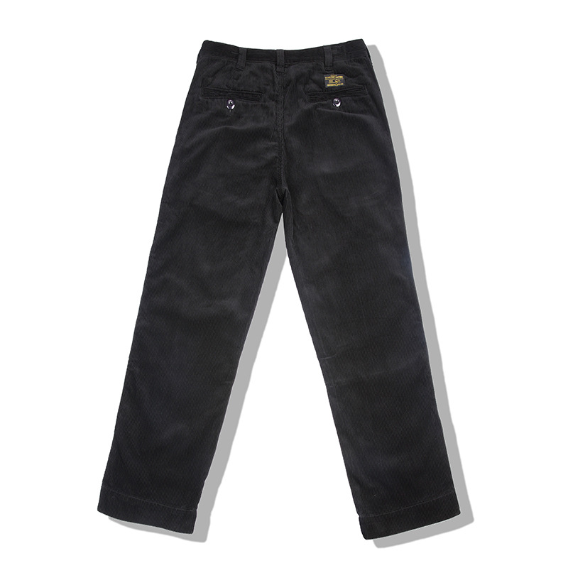 Okonkwo otoño y el invierno nuevo americano retro casual rectos guardapolvos de los hombres pantalones PANA gruesa