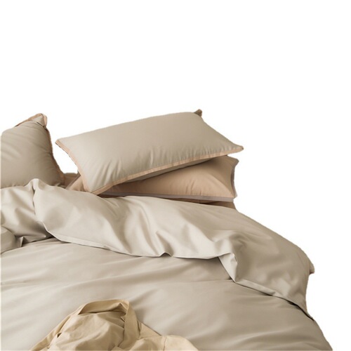 Light luxury and high-end 100-count Xinjiang long-staple cotton four-piece set Nordic ins style quilt cover pure cotton sheets and fitted sheets