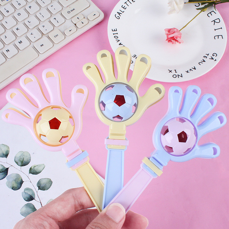 Children's football hand bell clap Palm 0-3 year old infant parent-child interaction clap music educational toys