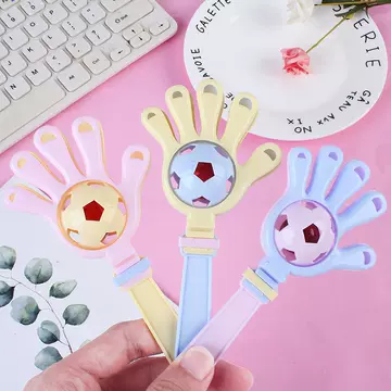 Children's football hand bell clap Palm 0-3 year old infant parent-child interaction clap music educational toys - ShopShipShake