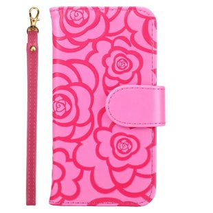 Suitable for iPhone13 Pro mobile phone leather case Camellia embossed card wallet protective case 13Max