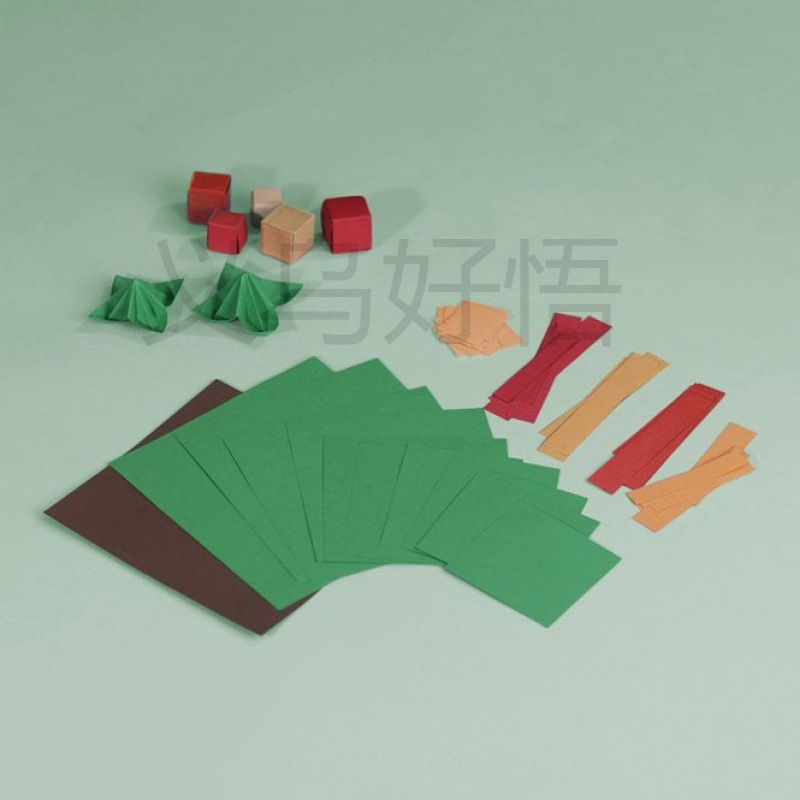 跨境新款 Christmas Tree Origami Kit 圣诞树折纸套装DIY装饰品|undefined