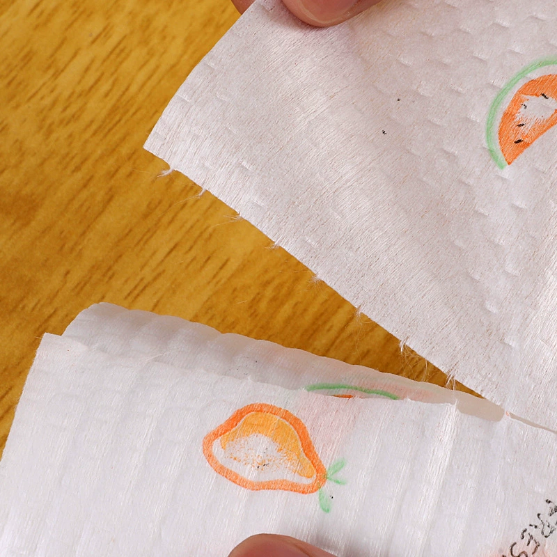 Disposable Kitchen Paper Towels, Extra Thick Food-Grade, Printed 20×20 & 25×25 cm, Packs/Rolls