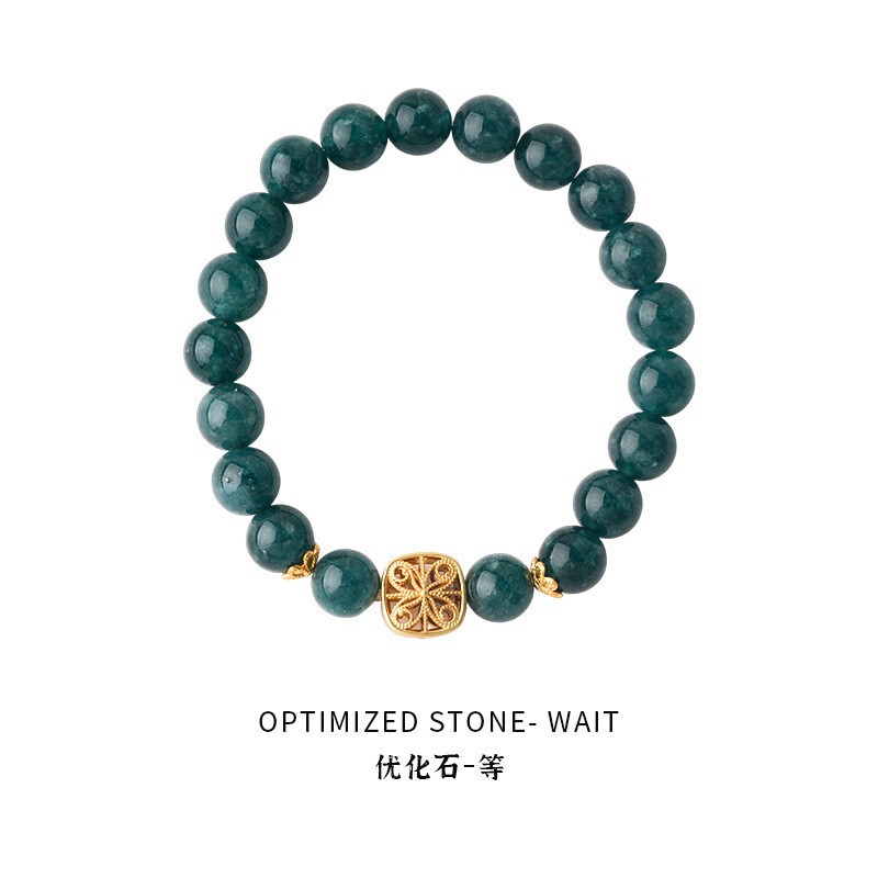 晗珞~优化石方形镂空串珠手链简约宫廷风时尚手链简约百搭手饰女|undefined