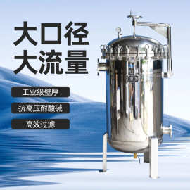 不锈钢精密保安过滤器前置净水器10寸20寸30寸40寸泥沙PP棉过滤器