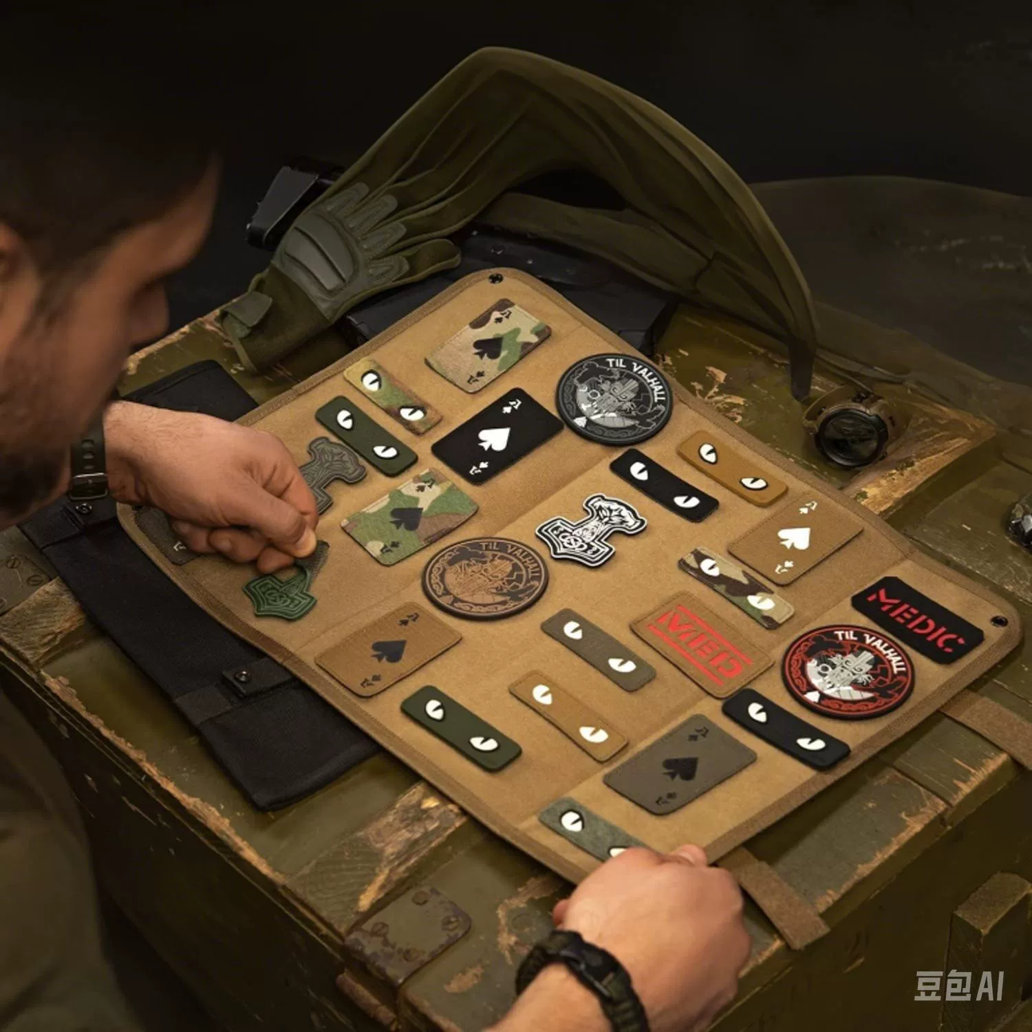 Светящийся кошачий глаз, глаз дьявола, маленький монстр, ИК-отражающий значок морали, повязка на липучке, аксессуар для уличной сумки