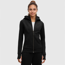 女士拉链连帽衫*GOLD平替修身跑步运动瑜伽健身服外套女春秋