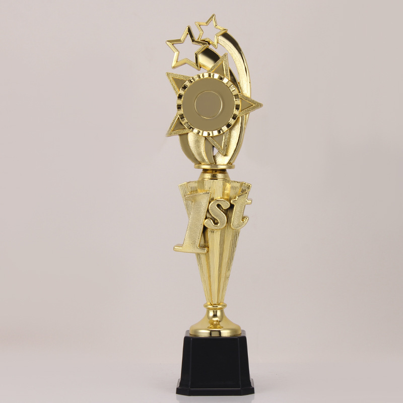 Nuevos trofeos de plástico de la reunión deportiva de reconocimiento del trofeo del empleado sobresaliente, trofeo creativo, trofeo de trigo, trofeo digital