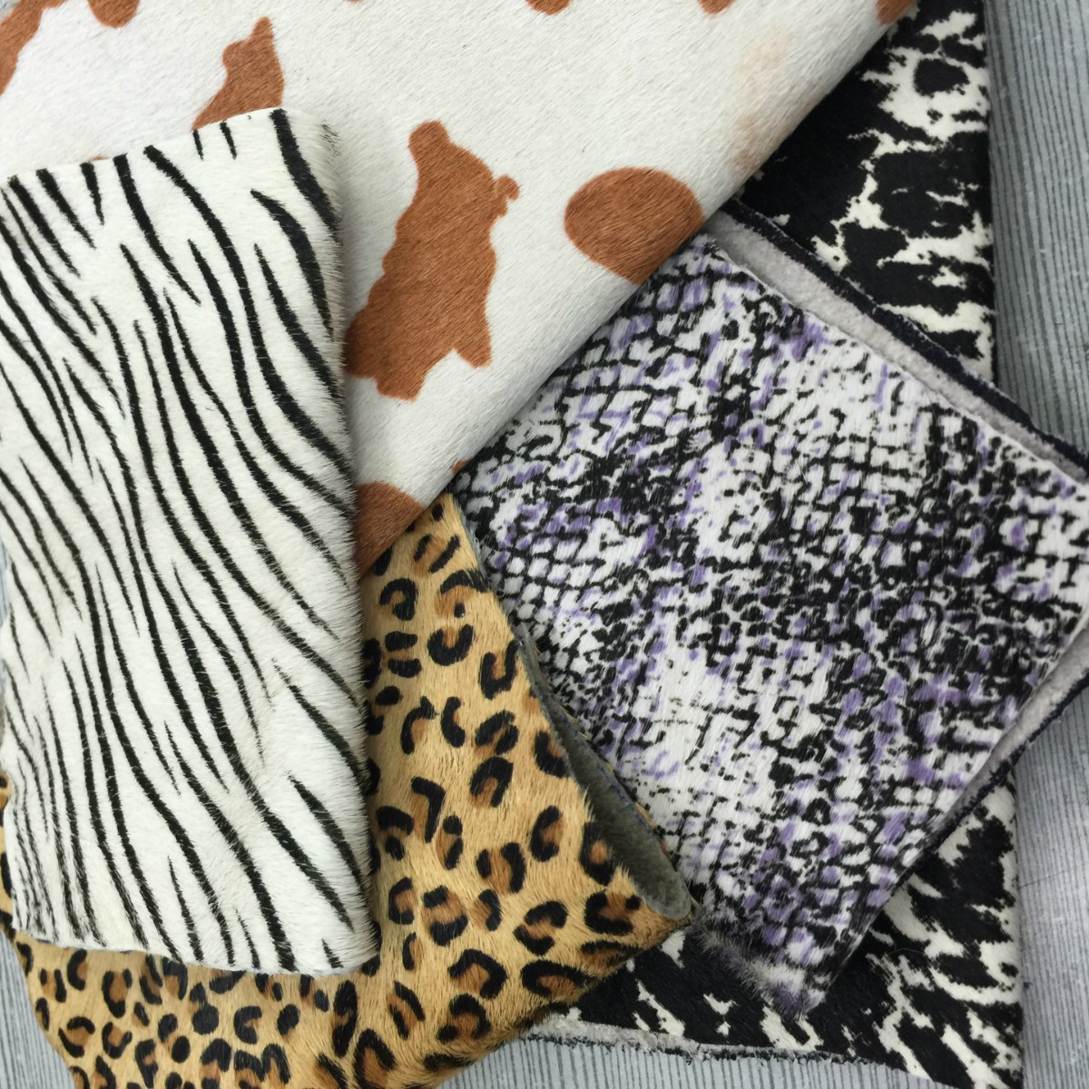 环保印花牛毛皮/马毛皮皮革真皮面料黄牛皮装修装饰用批发