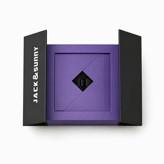 免费专业3D设计排版定制高级双开门珠宝首饰礼品盒高端品牌包装盒