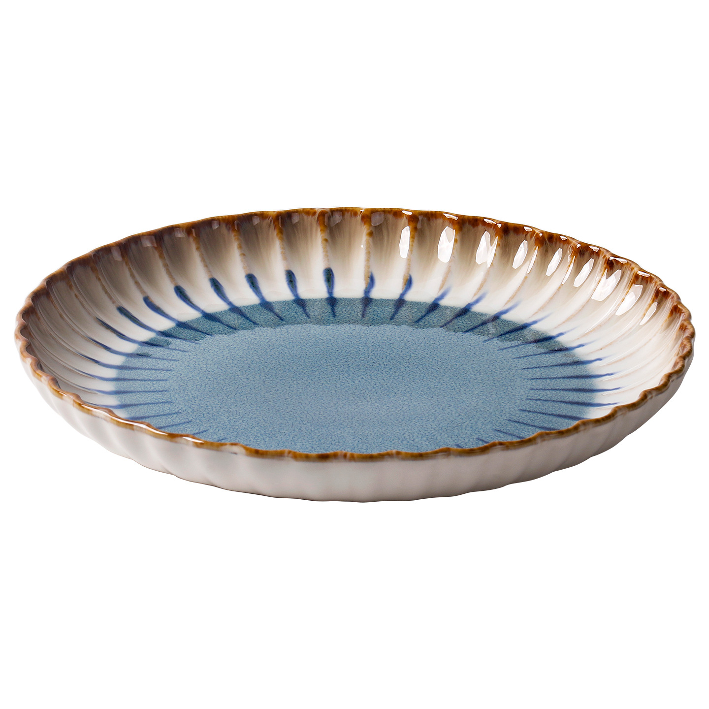 OMK serie de plato de cerámica retrógrada horno de esmalte personalidad de pasta de comida occidental platos caseros al por mayor image 6