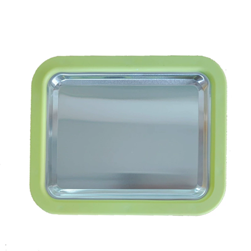 Mini Fried Ice Cream Pan, Small Square Metal Tray for DIY Frozen Fruit & Ice Cream, 19.3×15.4×8.9 cm