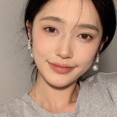 ins冷淡风欧美跨境高级感几何形珍珠耳钉女独特设计个性耳环耳饰