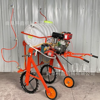 手扶喷杆式打药机 科鑫100升蔬菜农作物喷雾器 草坪绿化打药车