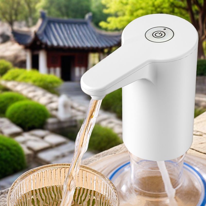 桶入り水電動ポンプ 家庭用充電式給水器 ポータブル給水機 自動ミニ漫画風|undefined