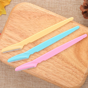 Eyebrow Trimmer with Handle Stainless Steel Eyebrow Trimmer Safe and Durable Eyebrow Trimming Tool Blade Shaver