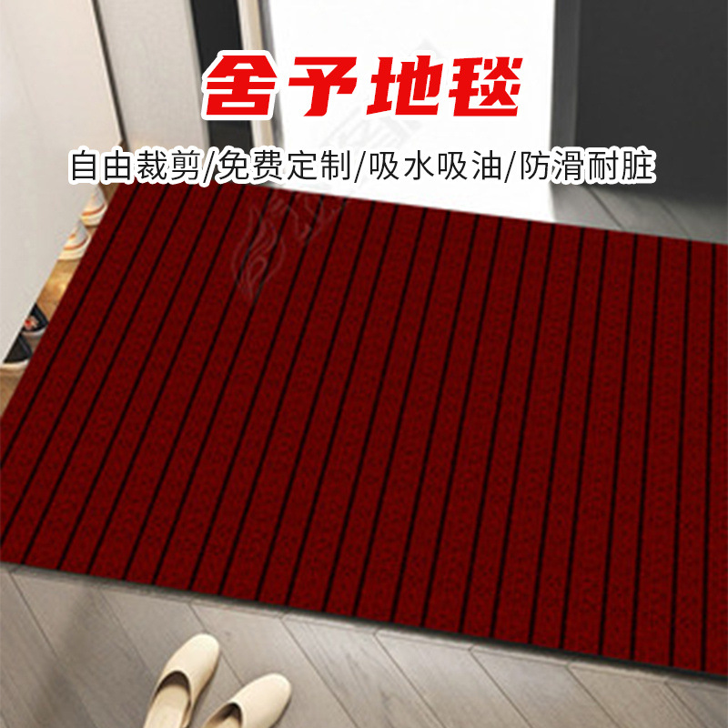 进门地毯商用门垫门口脚垫防尘酒店商场电梯七条纹厨房防滑地垫