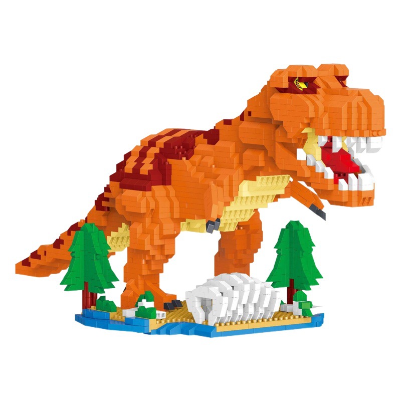 Weile creativo WL bloques de construcción de partículas serie juguetes educativos dinosaurio 9137-9142 bloques de construcción al por mayor